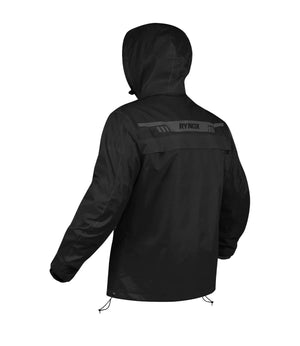 Rynox H2GO PRO Rain Jacket Black - Ultimate Waterproof Protection - Motodrift