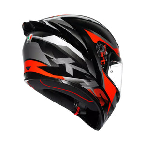 agv k5 hero black red helmet AGV K1 S FASTLAP Black Grey Red Helmet
