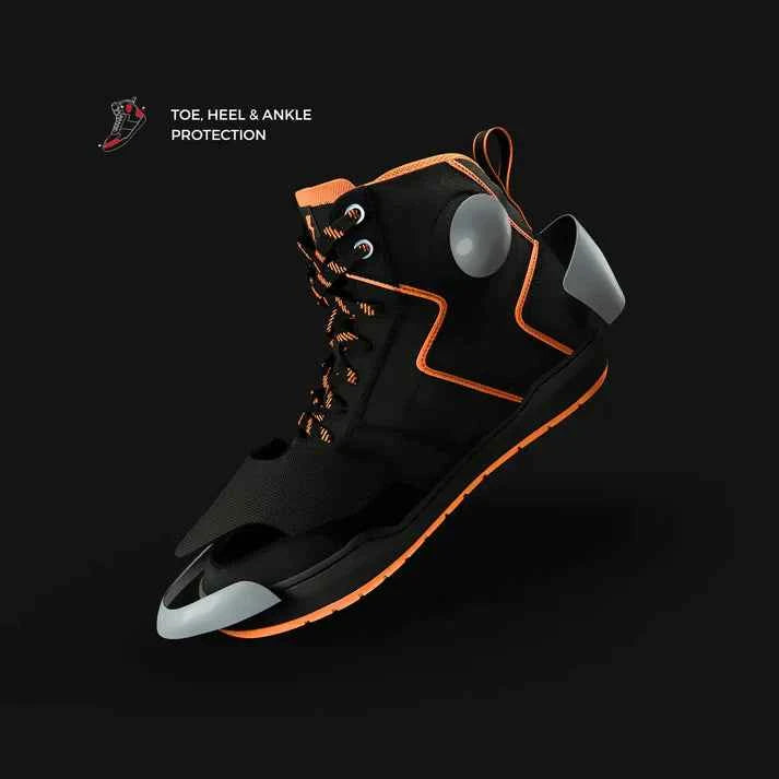 Clan Shoes SNKR | Stealth Edition Black/Orange - Motodrift