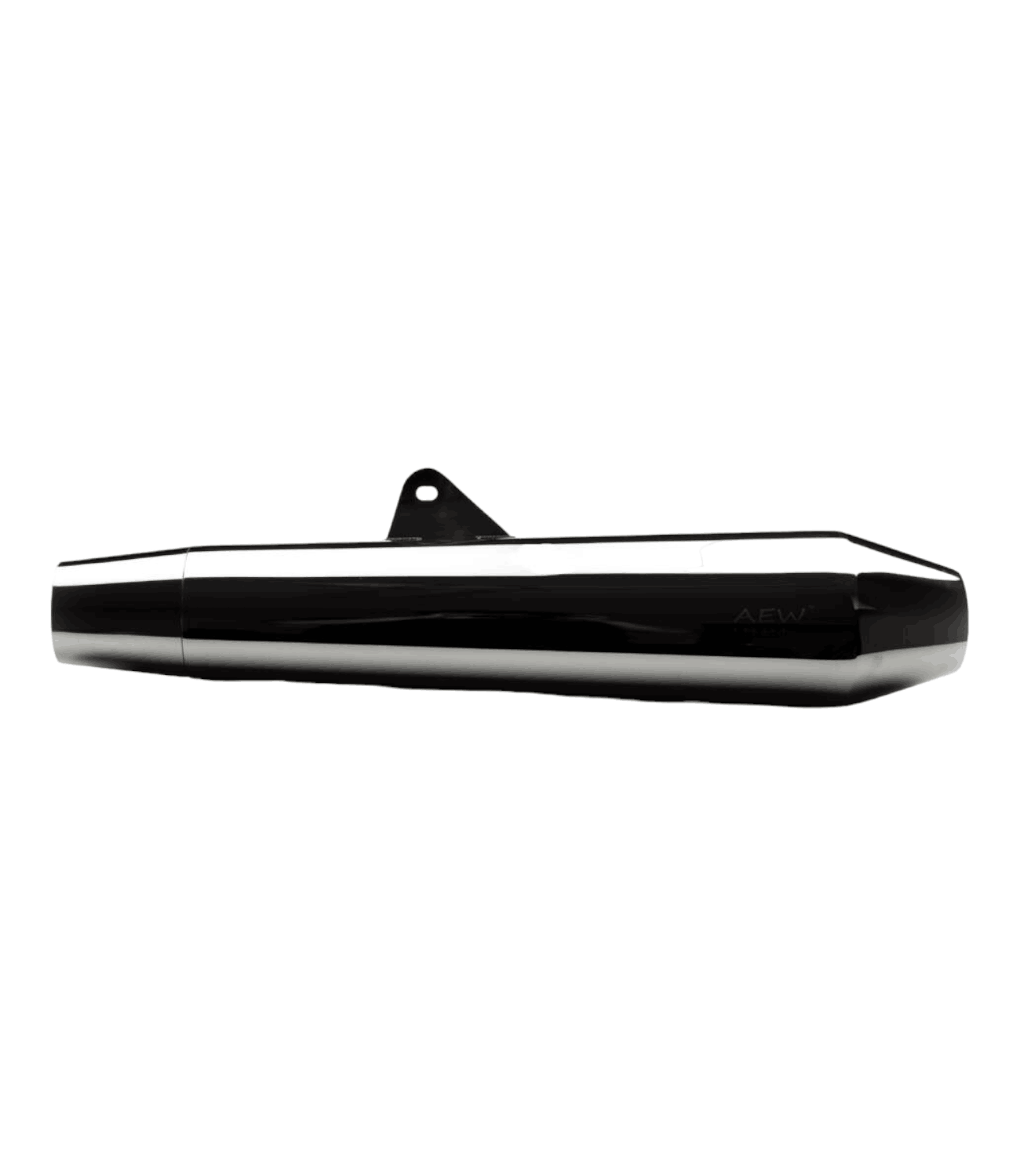 AEW Megaphone For Royal Enfield Continental GT / Interceptor 650 TE 102 Stainless Steel (Mirror Polish) - Motodrift