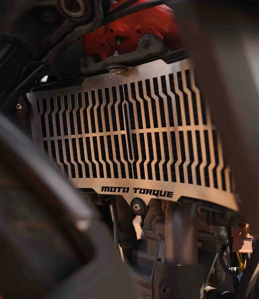 Moto Torque Radiator Guard (SS) For KTM Duke 250 (Gen 2) / 390 (Gen 3) - Motodrift
