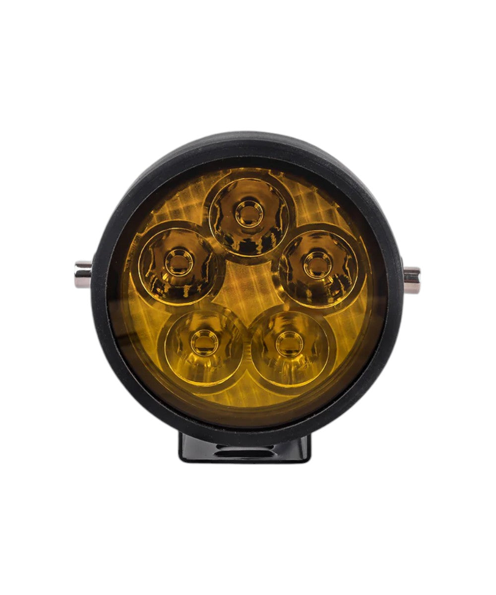 HJG 5 LED Round With Harness - 50W - Motodrift