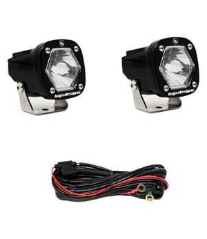 Baja Designs S1 LED Auxillary Lights - Black (Pair) - Motodrift