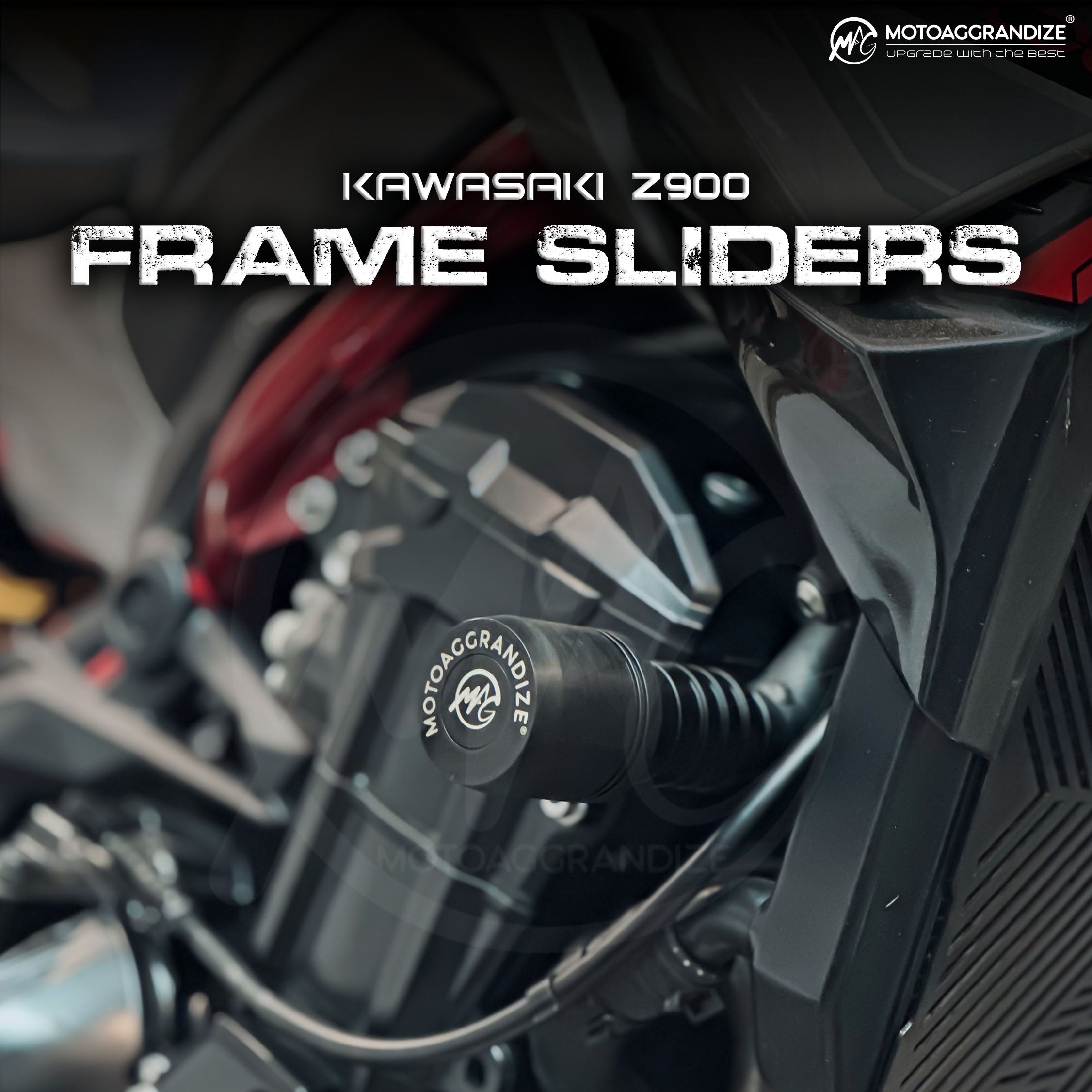 Motoaggrandize Frame Sliders for Kawasaki Z900 - Motodrift
