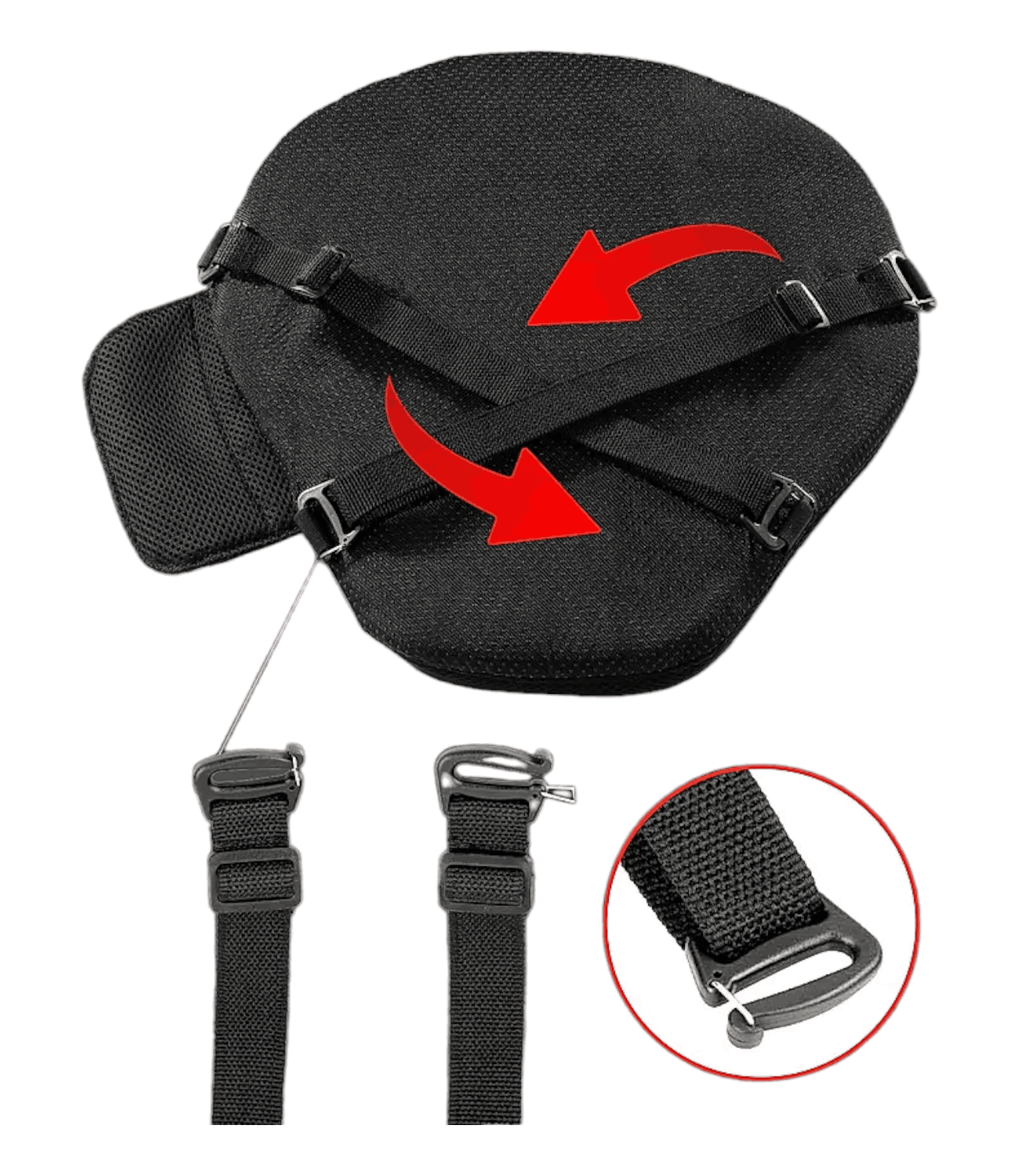 Grand Pitstop -  Air Comfy Seat Cushion Cruiser for Motorcycle - Motodrift