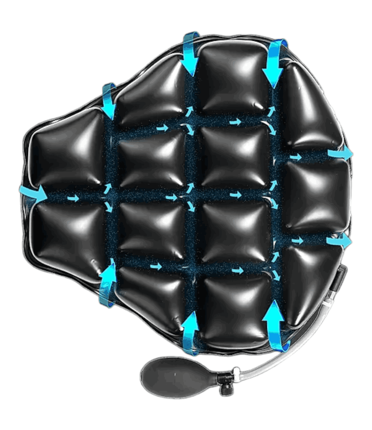 Grand Pitstop -  Air Comfy Seat Cushion Cruiser for Motorcycle - Motodrift