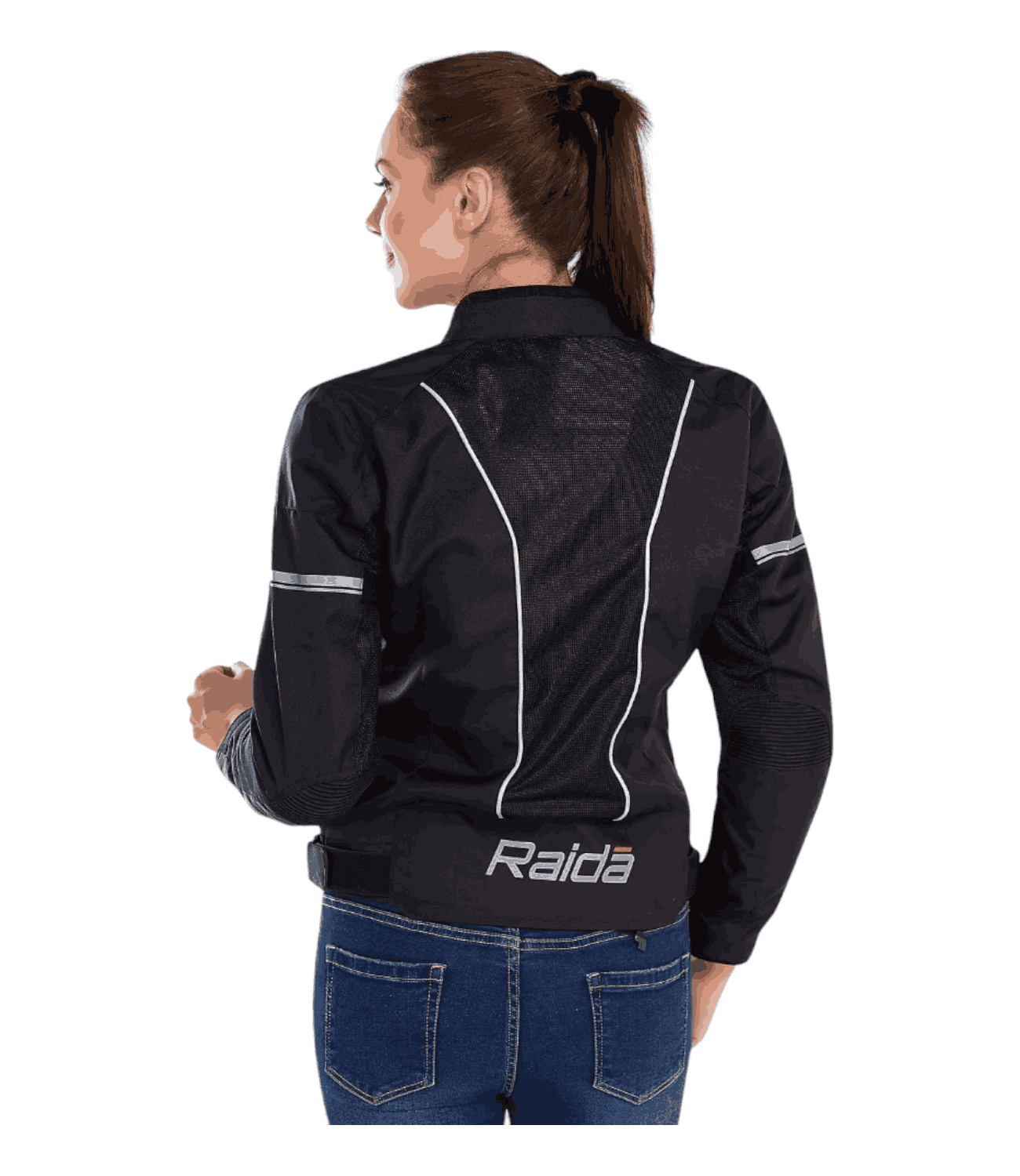 Raida Empress Women’s Riding Jacket - Grey - Motodrift