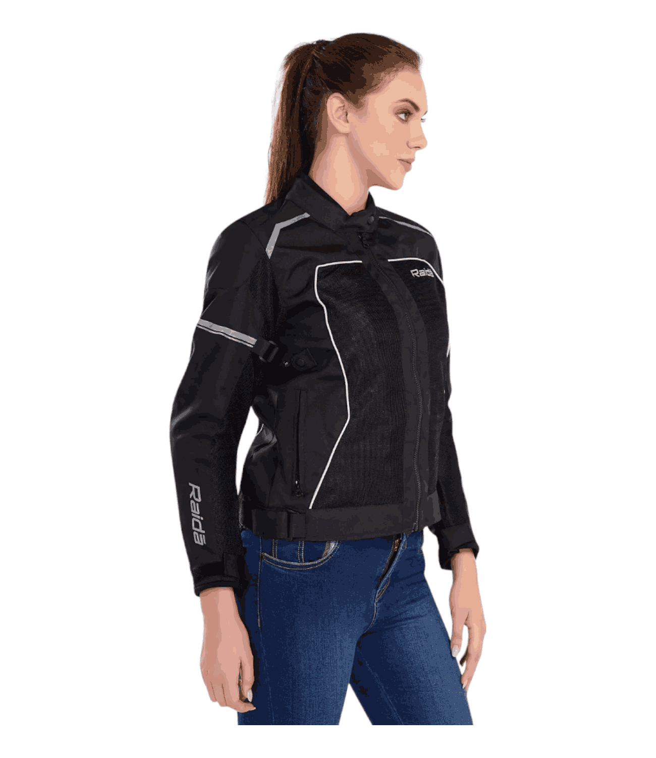 Raida Empress Women’s Riding Jacket - Grey - Motodrift