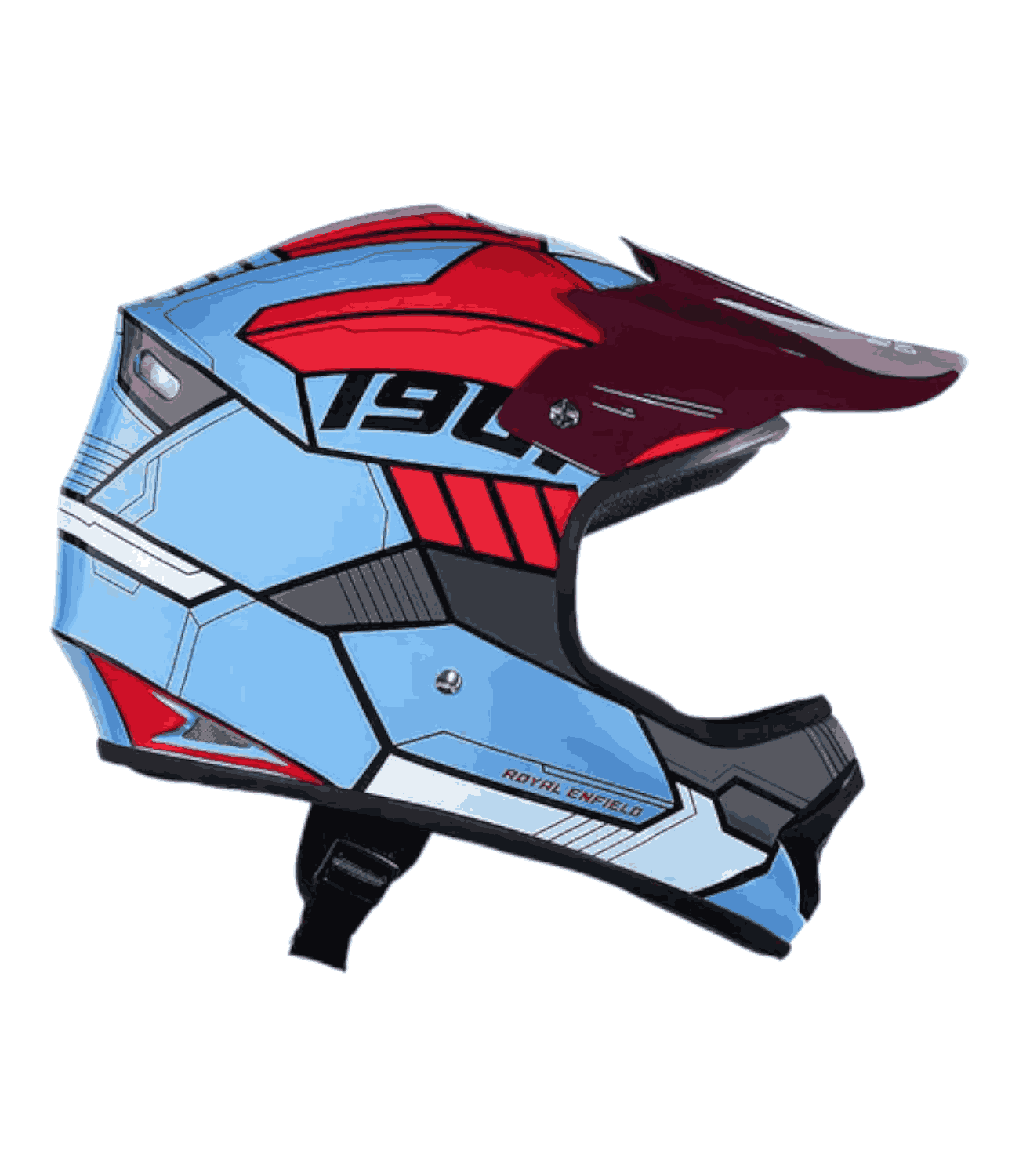 RE Motocross Kids Helmet Blue - Motodrift