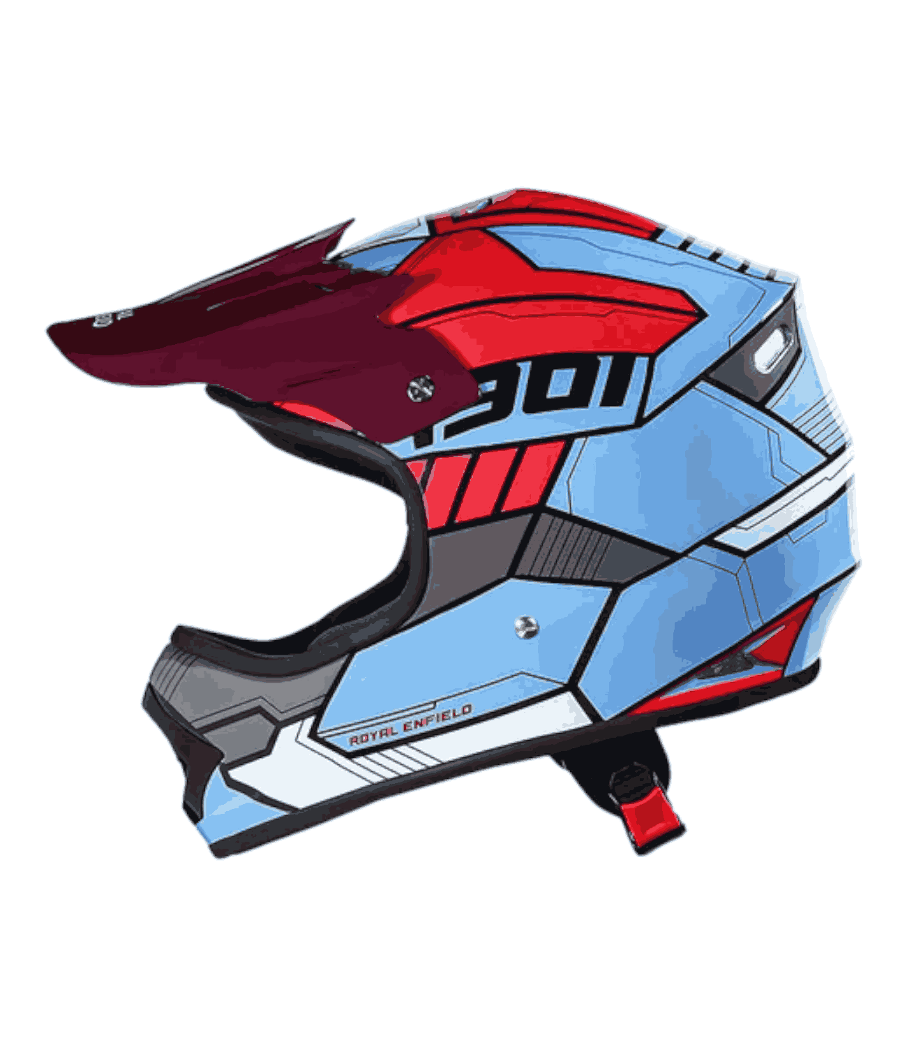 RE Motocross Kids Helmet Blue - Motodrift