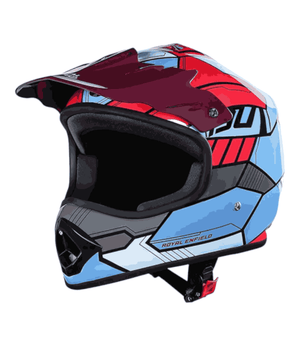 RE Motocross Kids Helmet Blue - Motodrift