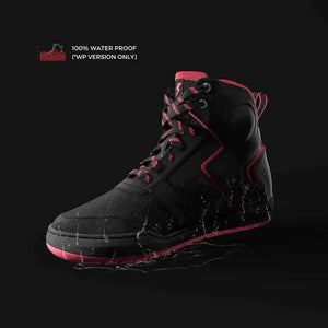 Clan Shoes SNKR Stealth Edition Black Red - Motodrift