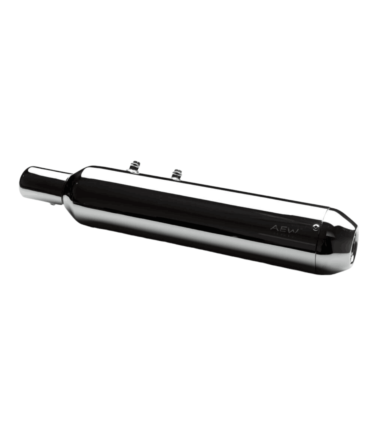 AEW TE 202 Exhaust For Royal Enfield Super Meteor 650 Mild Steel (Chrome) - Motodrift