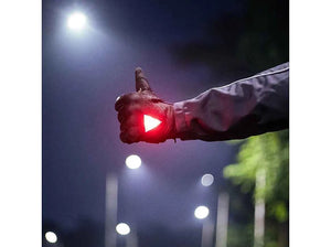 Grand Pitstop Night Wing Smart Motorcycle Gloves Black - Motodrift