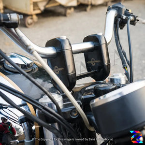 Zana Vertical Handle Bar Riser For Royal Enfield Interceptor 650 - Motodrift