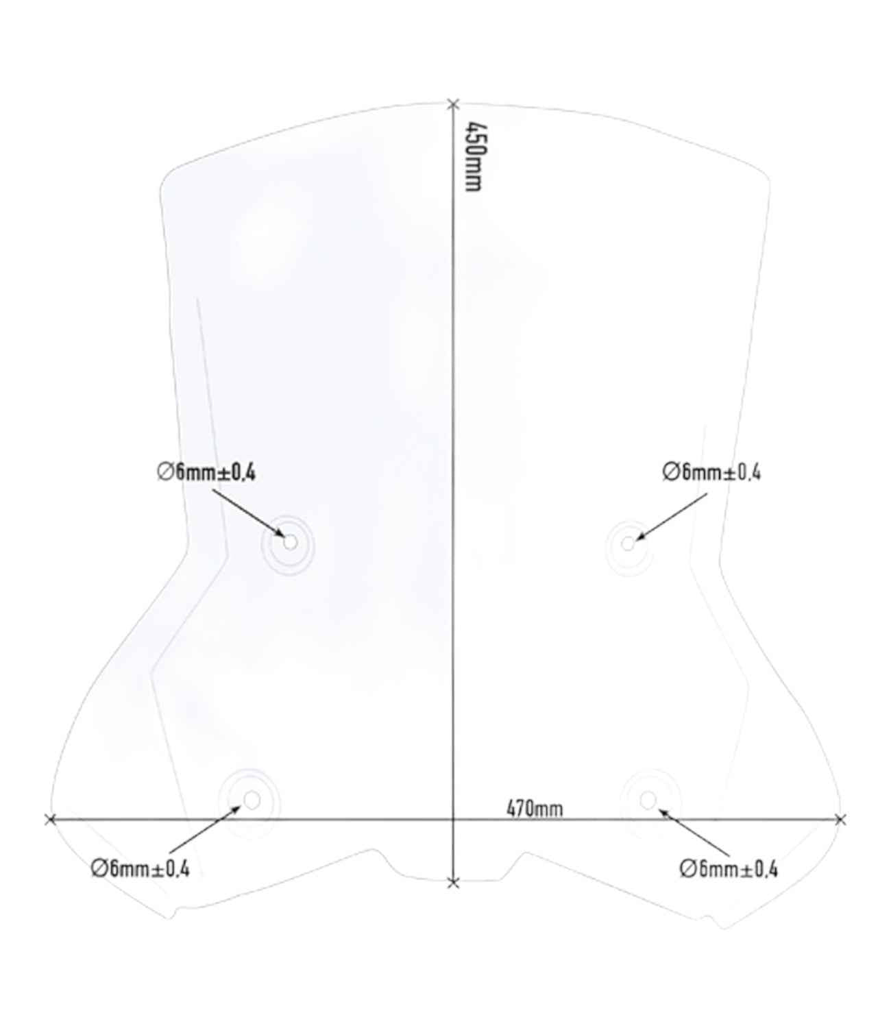 Givi Transparent Windscreen KTM Adventure 390 7710DT - Motodrift
