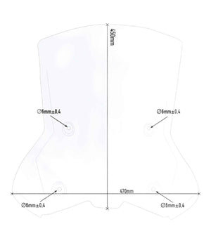 Givi Transparent Windscreen KTM Adventure 390 7710DT - Motodrift