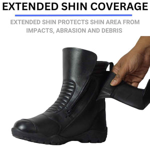 Bison Hunter Riding Boots Black