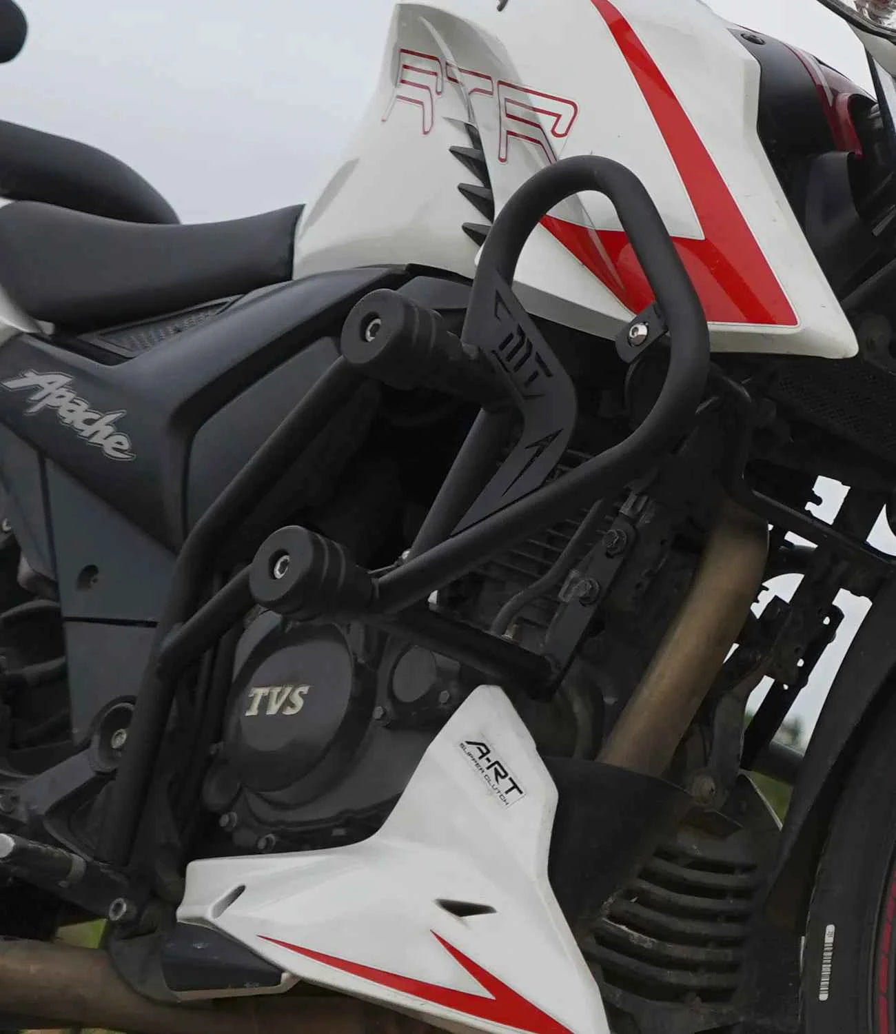Moto Torque TVS Apache RTR 200 4V Crash Guard - Motodrift