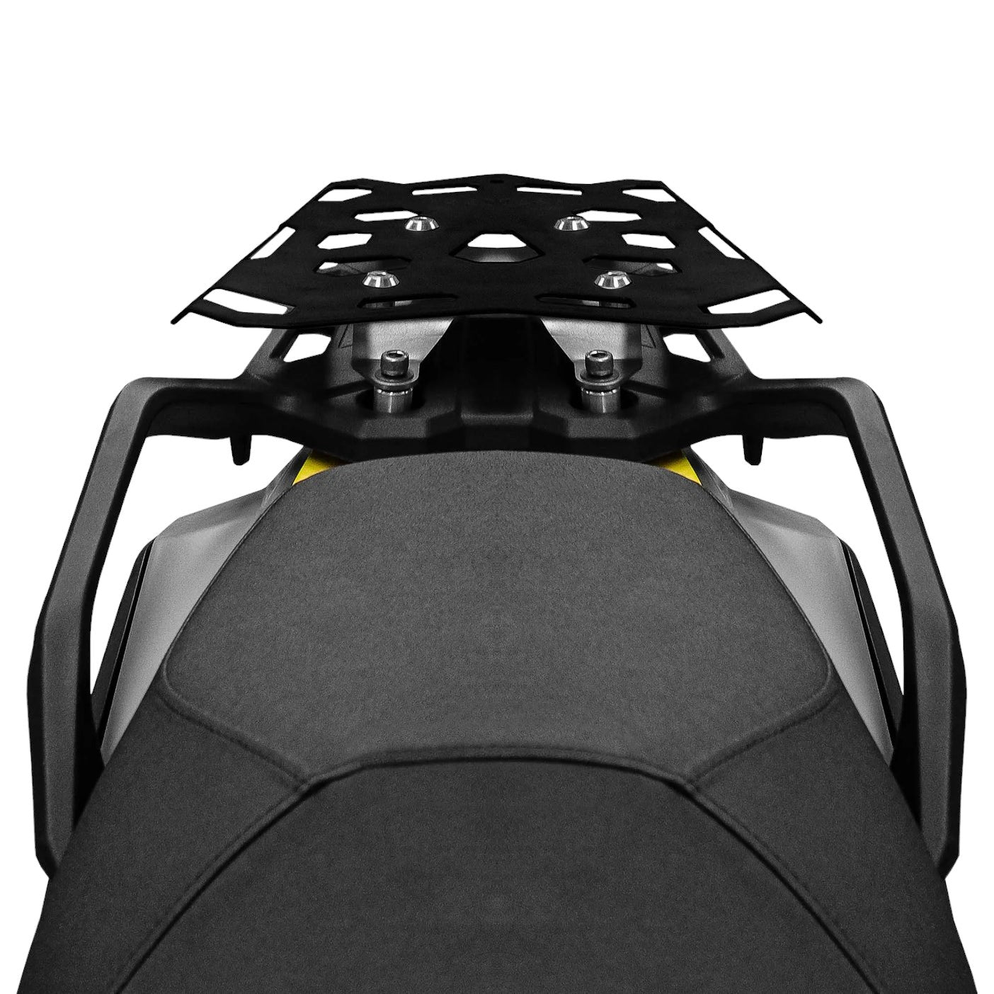 SRC Protective Aluminum Cargo Tail Rack (V2) For Suzuki V-Strom 800DE - Black - Motodrift
