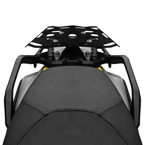 SRC Protective Aluminum Cargo Tail Rack (V2) For Suzuki V-Strom 800DE - Black - Motodrift