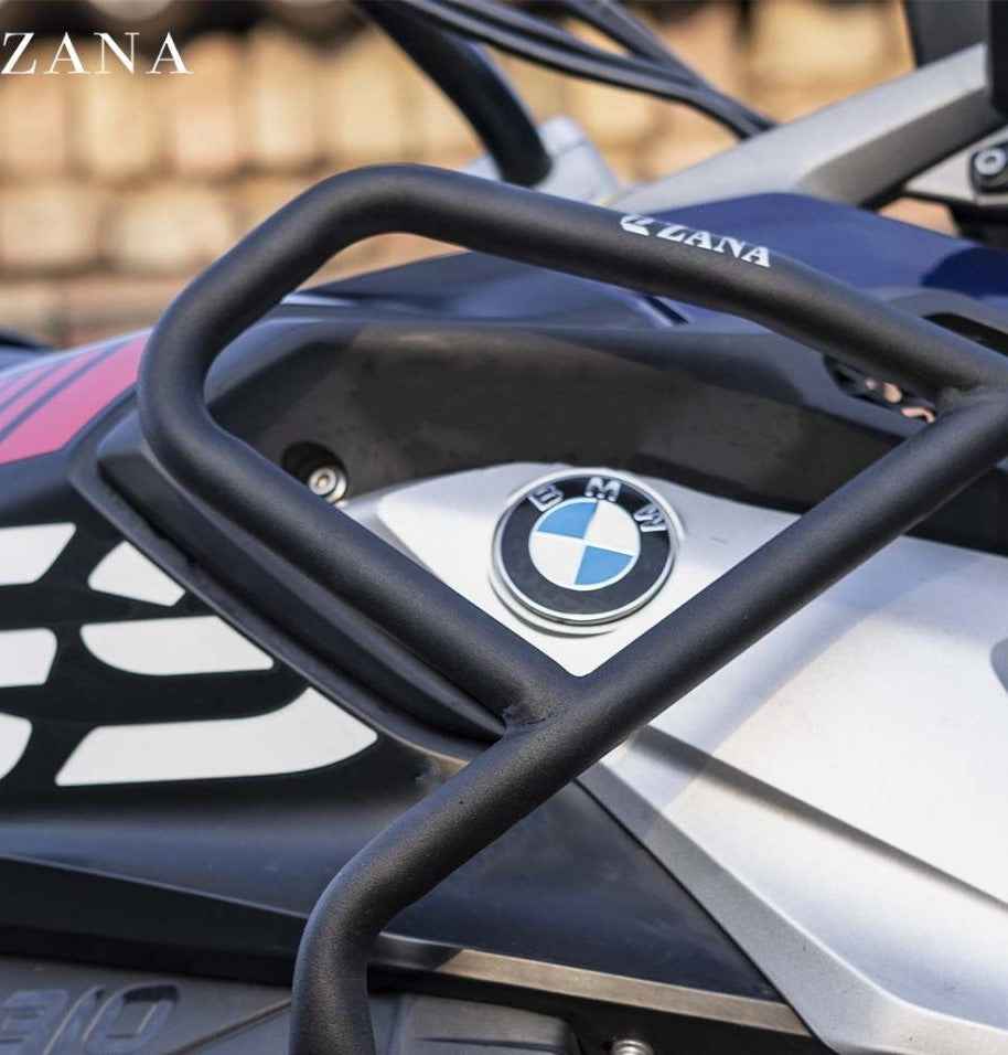 ZANA BMW G310 GS Upper Lower Crash Guard & Alloy Bash Plate - Black - Motodrift