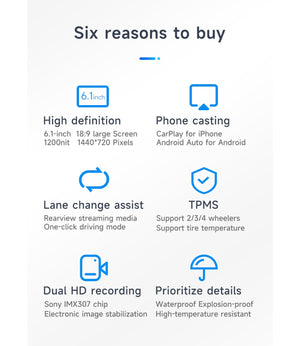 Alien Rider M2 Pro 200 Motorcycle Dual Recording Bike Navigation System With Touchscreen, GPS & TPMS (Without RADAR) - Motodrift