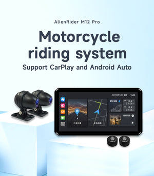 Alien Rider M2 Pro 200 Motorcycle Dual Recording Bike Navigation System With Touchscreen, GPS & TPMS (Without RADAR) - Motodrift