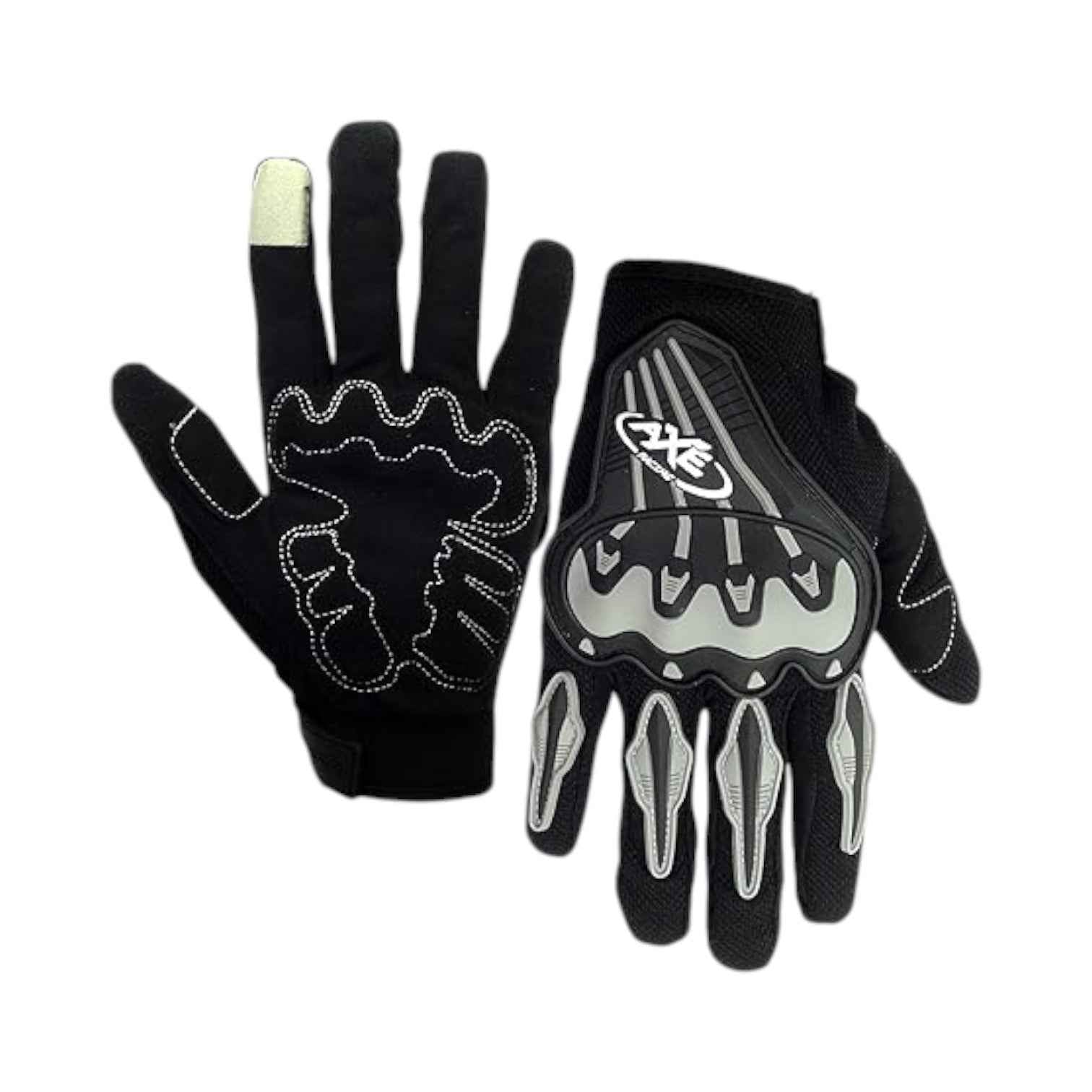 Pitzo Axe Racing Riding Gloves Black
