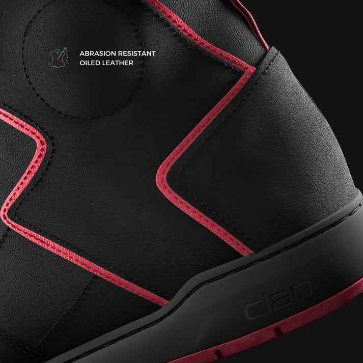 Clan Shoes SNKR | Stealth Edition Black Red - Motodrift
