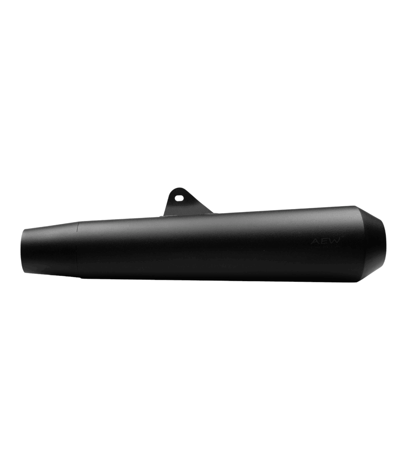 AEW Megaphone For Royal Enfield Continental GT / Interceptor 650 TE 103 Mild Steel Heat Resistant (Black) - Motodrift