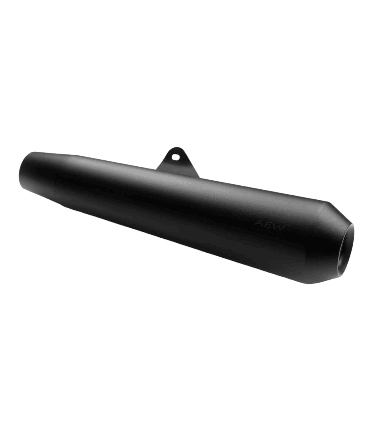 AEW Megaphone For Royal Enfield Continental GT / Interceptor 650 TE 103 Mild Steel Heat Resistant Black - Motodrift