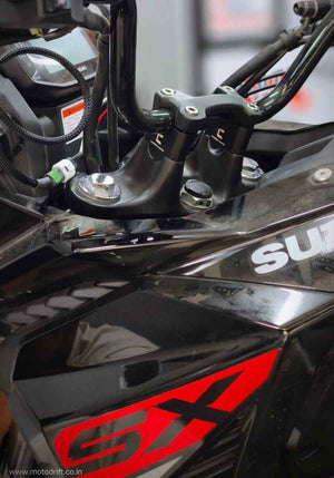 Carbon Racing Aluminium Handlebar Risers For Suzuki V-Strom 250 SX - Motodrift
