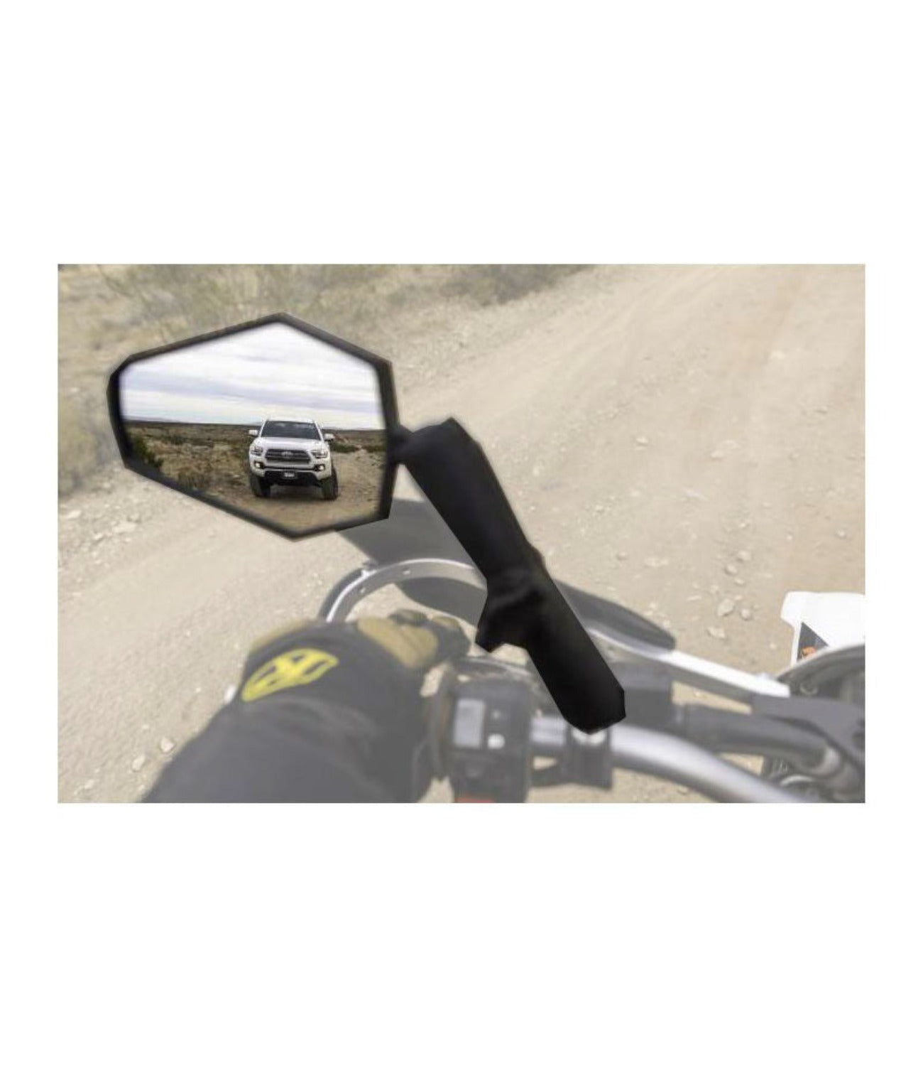 Double Take Adventure Mirror (M10 1.25) Full Set With Lock - Motodrift