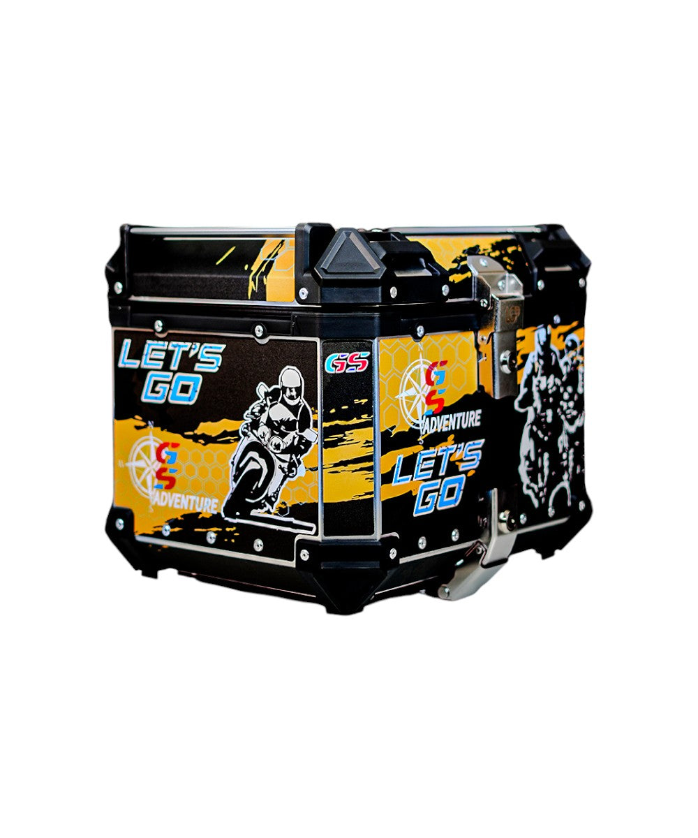 LGP Premium Aluminium GS Graphics 45 Litres Top Box - Motodrift