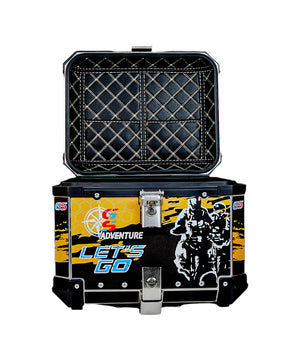 LGP Premium Aluminium GS Graphics 45 Litres Top Box - Motodrift