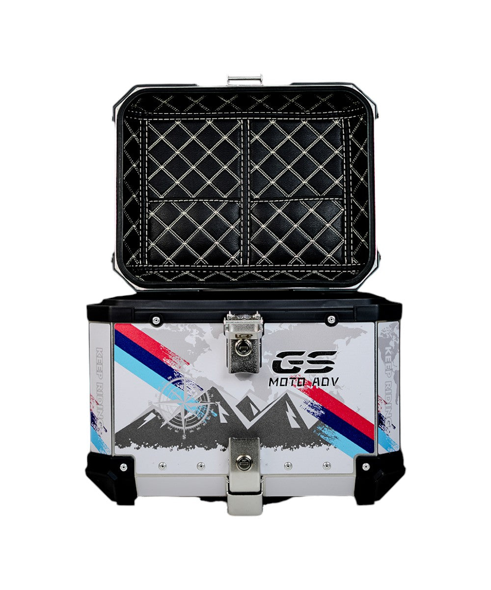 LGP Premium Aluminium Graphics 45 Litres Top Box - Motodrift