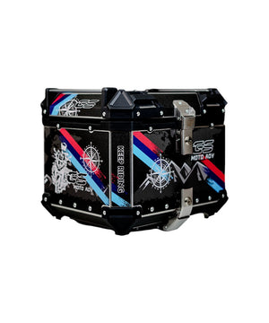 LGP Premium Aluminium Graphics 45 Litres Top Box - Motodrift
