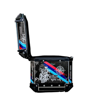 LGP Premium Aluminium Graphics 45 Litres Top Box - Motodrift