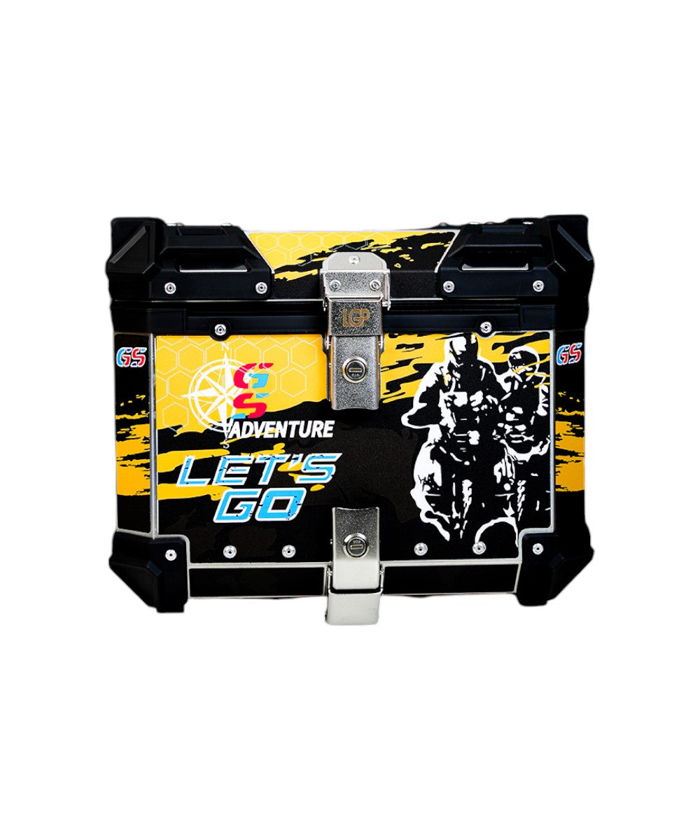 LGP Premium Aluminium GS Graphics 45 Litres Top Box - Motodrift