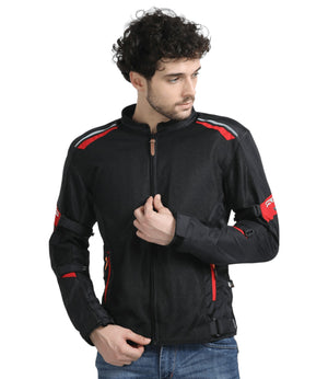 Solace AIR-X Jacket V3 (Black/Red) - Motodrift