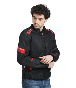 Solace AIR-X Jacket V3 (Black/Red) - Motodrift