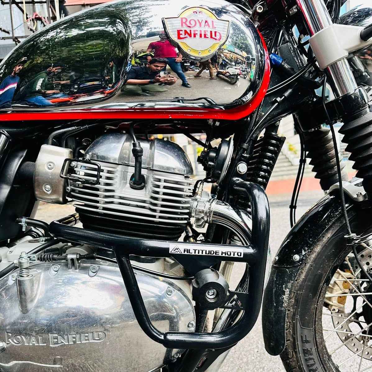 Altitude Moto 4 Mount Crash Guard For Royal Enfield Continental GT / Interceptor 650 - Motodrift