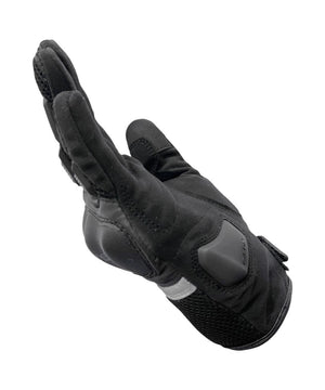 Bison Acer Riding Gloves - Black - Motodrift