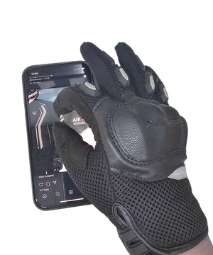 Bison Acer Riding Gloves - Black - Motodrift