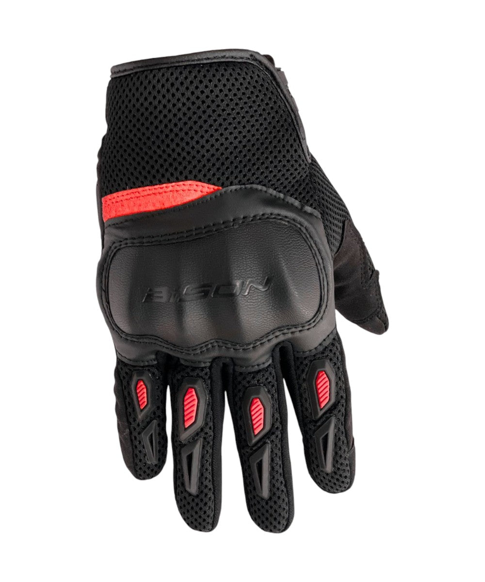 Bison Acer Riding Gloves - Black - Motodrift