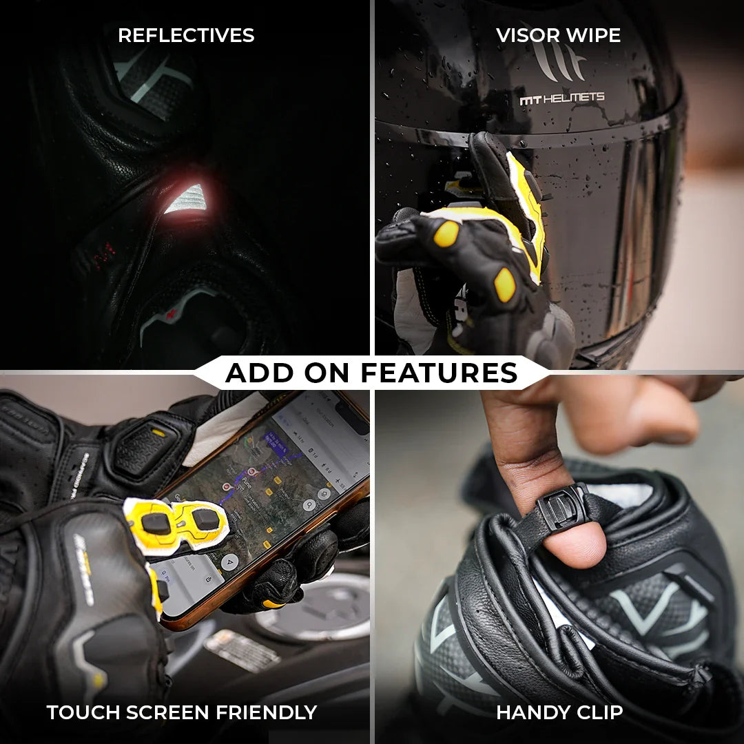 VIATERRA GRID MK3 – Full Gauntlet Riding Gloves - Motodrift