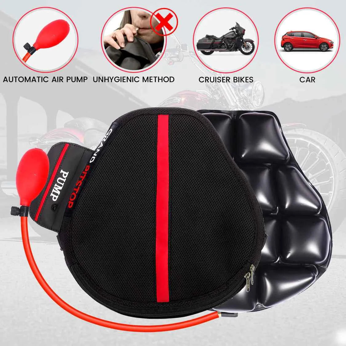 Grandpistop Air Comfy Cruiser Seat Cushion with Pump
