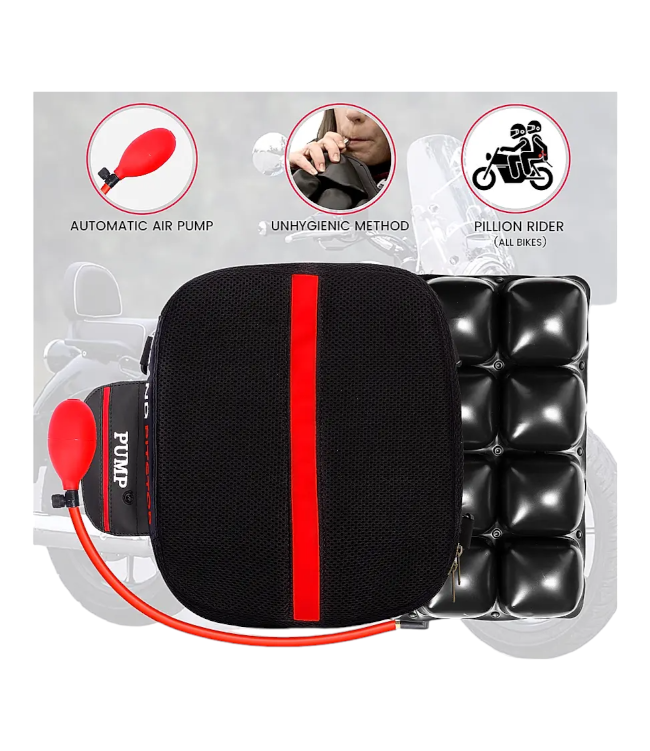 Grand Pitstop Air Comfy Seat Cushion Pillon Premium - Motodrift