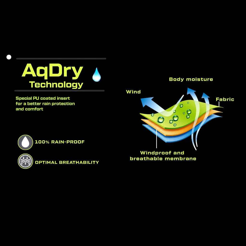 AqDry Waterproof Gloves - Hi-Viz - Motodrift